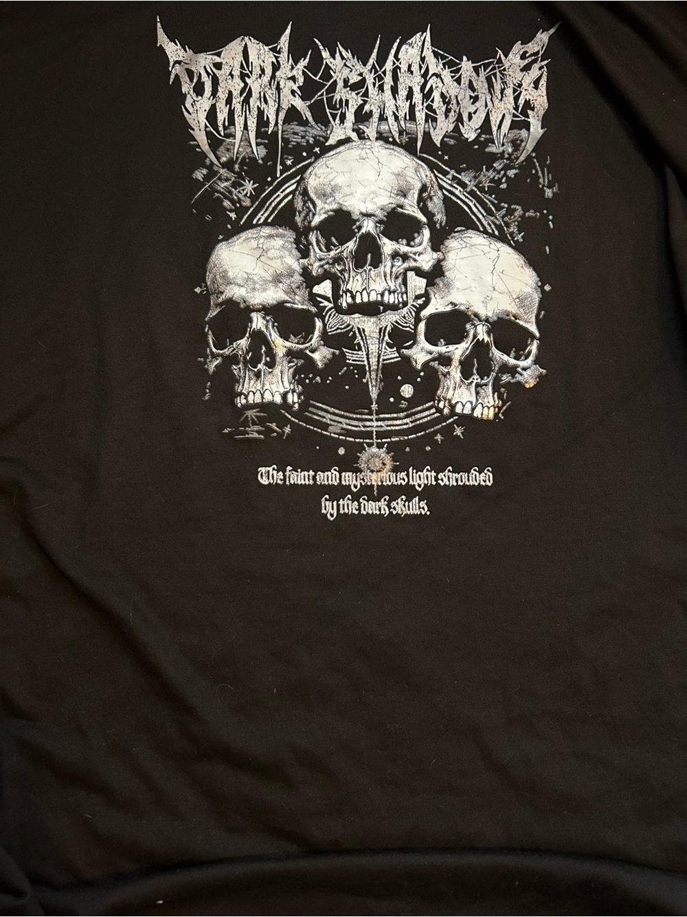 Men's Black Short Sleeve Skull Graphic Tee